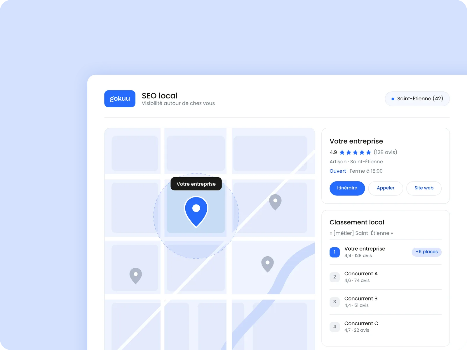 SEO local à Saint-Étienne